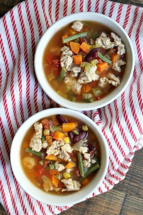 Turkey Vegetable Soup Recipe Girl