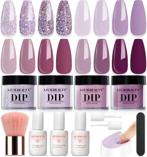 Amazon Nail Dip Powder Kit Azurebeauty Spring Summer Bright