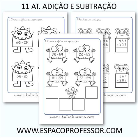 11 Atividades De Adição E Subtração 3º Ano Para Imprimir