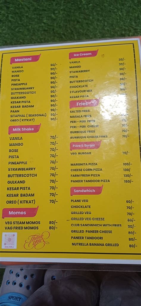 Menu of Chai Tapri Cafe, Wakad, Pune