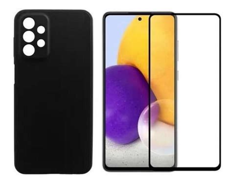 Capa Case Silicone Aveludada Preta Galaxy A Pelicula D