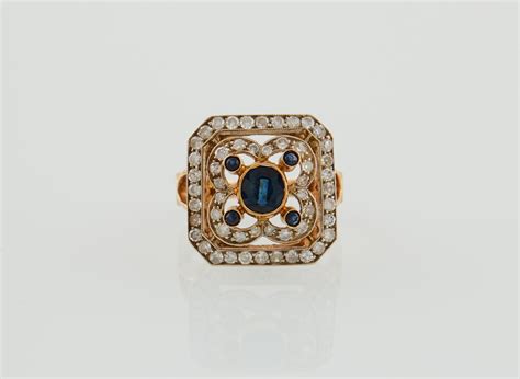 Diamant Saphir Ring Schmuck 2024 05 02 Starting Bid EUR 1 000