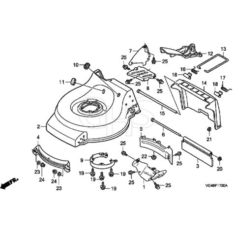 Honda Hrg C Sdea Mzcg Cutter Housing Diagram Ghs