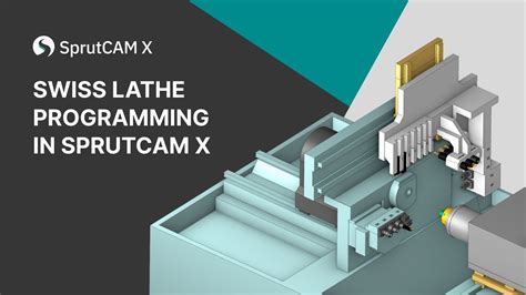 Swiss Lathe Programming In Sprutcam X Youtube