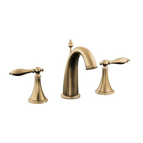 Shop KOHLER Finial Vibrant Brushed Bronze 2-Handle Widespread ...