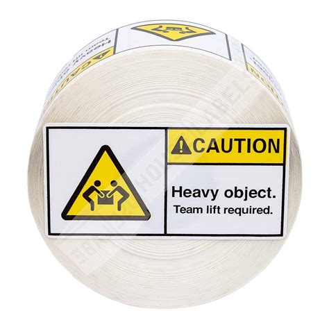 CAUTION HEAVY OBJECT 3x1 5 28 Rolls HouseLabels