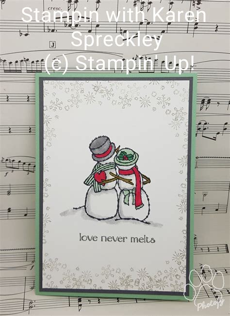 Pin On Spirited Snowmen Stampin Up Stempelset Snowman Christmas