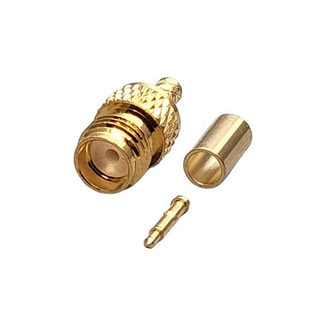 Reverse Polarity Sma Female Connector Crimp Coax Rg174 Rg188 Rg316