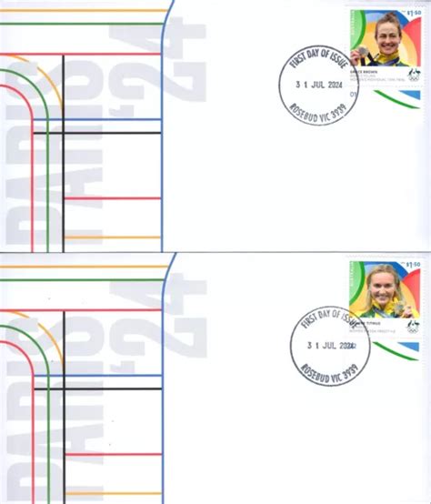 2024 AUSTRALIA PARIS Olympic Gold Medal Winners Set Of 18 Sheet No