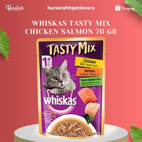 Jual Whiskas Tasty Mix Chicken Salmon Gr Shopee Indonesia