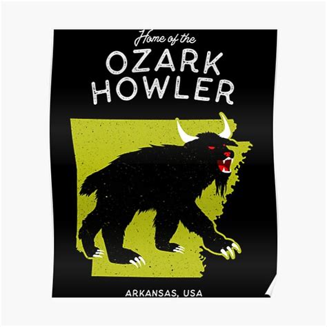 Ozark Howler T Shirthome Of The Ozark Howler Arkansas Usa Cryptid