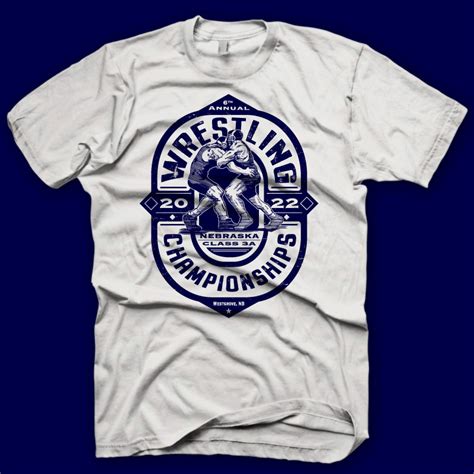 Wrestling Championships Logo | T-Shirt Design Template