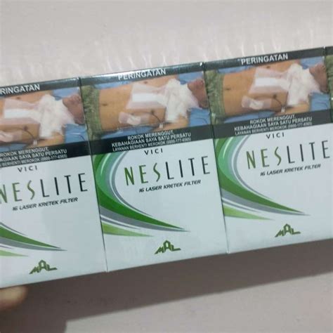 Jual Rokok Neslite Menthol Mild Vici Hijau 16 Batang Per Slop Di