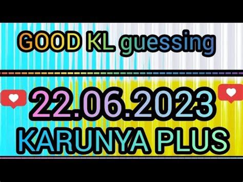 Karunya Plus Kerala Lottery Guessing Good Kl Guessing Like