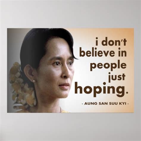 Aung san suu kyi quotes posters | Zazzle