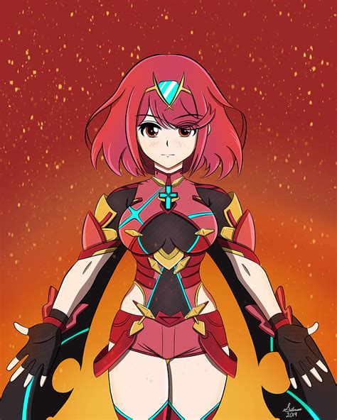 Pyra Xenoblade By Silencerarts On Deviantart Xenoblade Chronicles 2