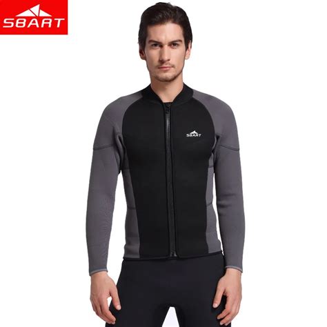 Aliexpress Buy SBART Men 3MM Neoprene Rash Guards Jacket Long