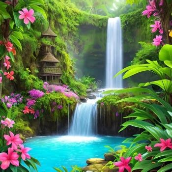 Solve A Fantasy Waterfall Jigsaw Puzzle Online With Pieces