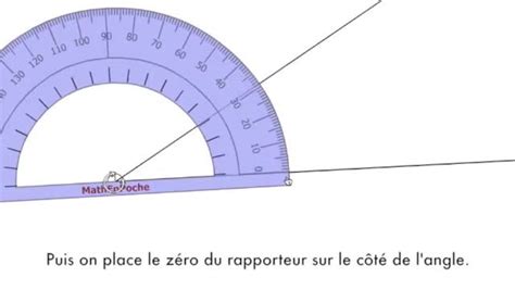 Mesurer un angle avec le rapporteur Cycle 3 Éducatif