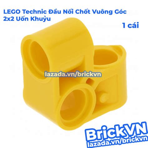 1 Cái LEGO Technic Đầu Nối Chốt Vuông Góc 2x2 Uốn Khuỷu Màu Vàng ID