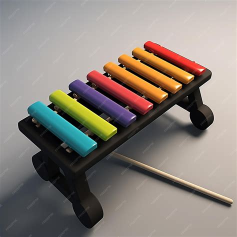 Premium Ai Image Cartoon Xylophone 3d