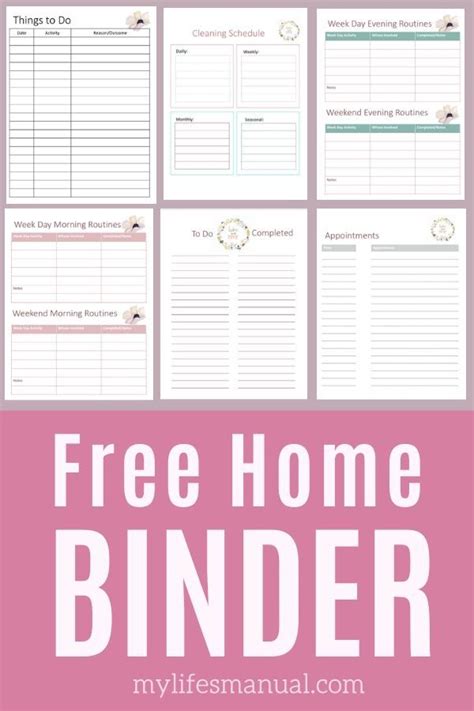 Free Home Binder Printables Pdf