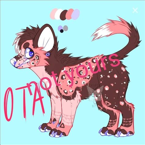 Character Adopt Awd African Wild Dog Wolf Ghost Fursona Furry Etsy