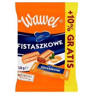 Ile Kalorii Ma Wawel Fistaszkowe Karmelki Nadziewane 132 G Tabele