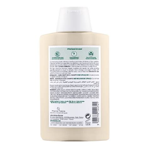 Klorane Shampooing Au Beurre De Cupua U Bio Cheveux Tr S Secs