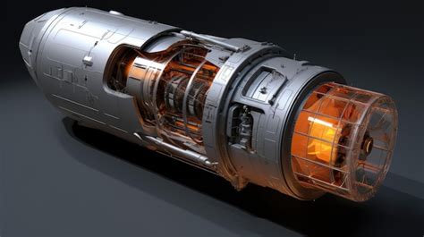 Premium AI Image | Spacecraft propulsion fuel tank design