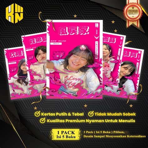 Jual KEN IND Buku Tulis Sekolah Custom Tema JKT 48 Bergaris 38 Lembar