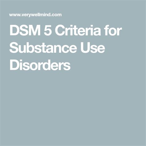 Dsm 5 Pdf Substance Use Disorders