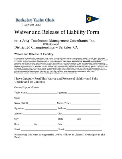 18 Liability Waiver Form Pdf Free To Edit Download And Print Cocodoc