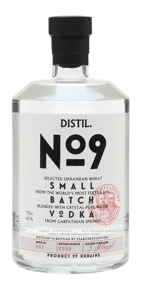 Distil No 9 Vodka Small Batch Premium Vodka Fra Ukraine