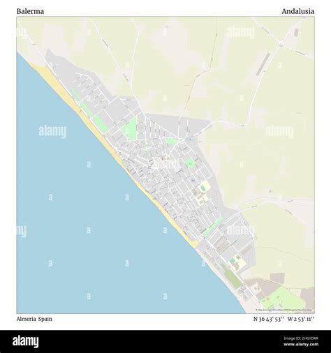 Balerma Almeria Spanien Andalusien N 36 43 53 W 2 53 11 Map