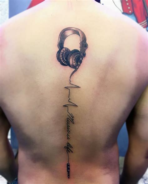 Headphones Lettering Tattoo Tattooart Tattoomania Tattoomiami