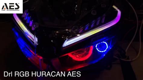 Drl Alis Rgb Huracan Aes With Projector Kit Instal Youtube