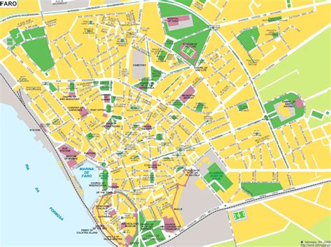 Faro tourist map - Ontheworldmap.com