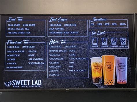 Sweet Lab Boba Tea Desserts Updated January Photos