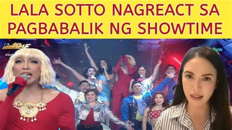 Mtrcb Lala Sotto Nagreact Sa Pagbabalik Ng Its Showtime May Paalala Youtube