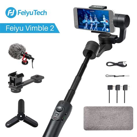 Feiyu Tech Vimble 2 3 Axis Gimbal Smartphone Stabilizer With Extendable