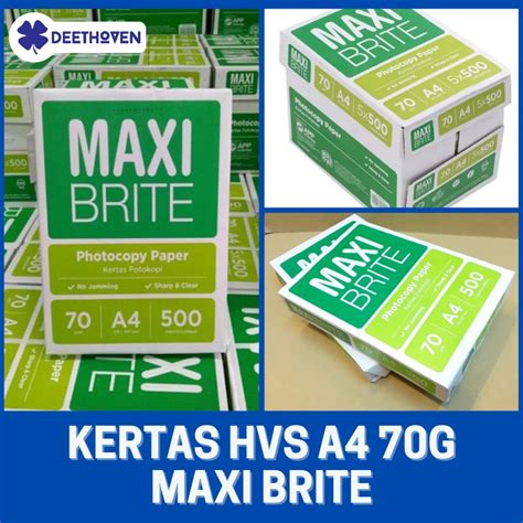 Jual Kertas A Hvs Maxi Brite Gsm Ukuran A Gr Rim Indonesia