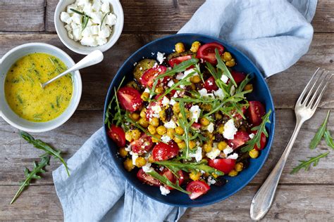 Auberginen Tomaten Salat Mit Kichererbsen Und Feta Rezept EAT SMARTER