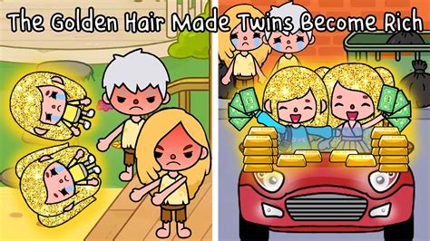 The Golden Hair Made Twins Become Rich Toca Life Story Toca Boca