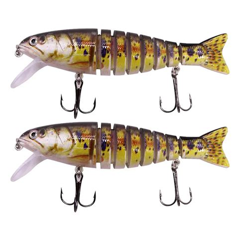 Uds Cm Se Hunde Wobblers Se Uelos De Pesca Articulados Crankbait