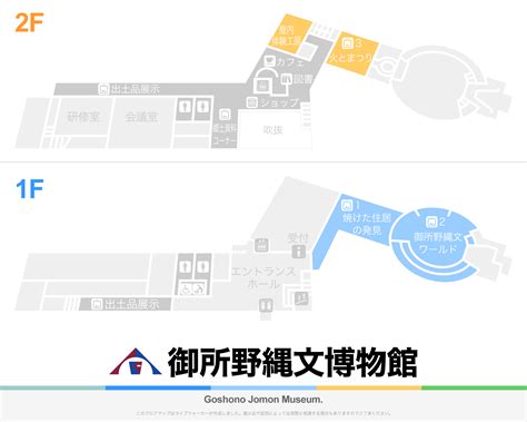 御所野縄文博物館のフロアマップ Floormap