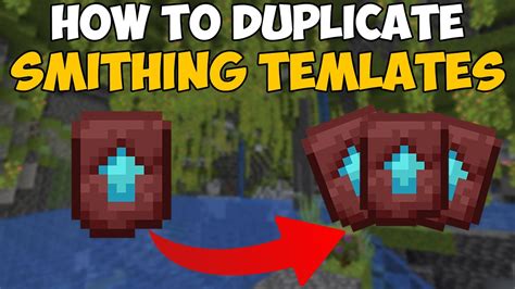 Minecraft How To Duplicate Armor Trim Smithing Template YouTube