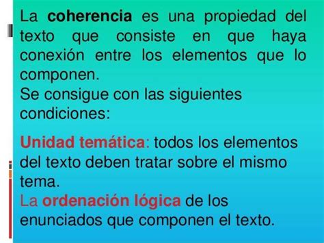 Qu Es La Coherencia Brainly Lat