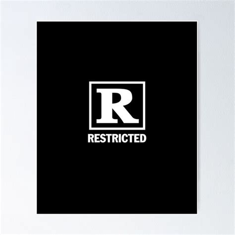 "Rated R" Poster for Sale by twHistory | Redbubble