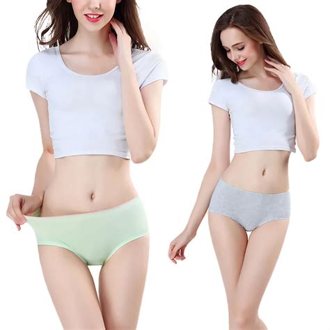 Buy New Sexy Panties Solid Cotton Underwear Women